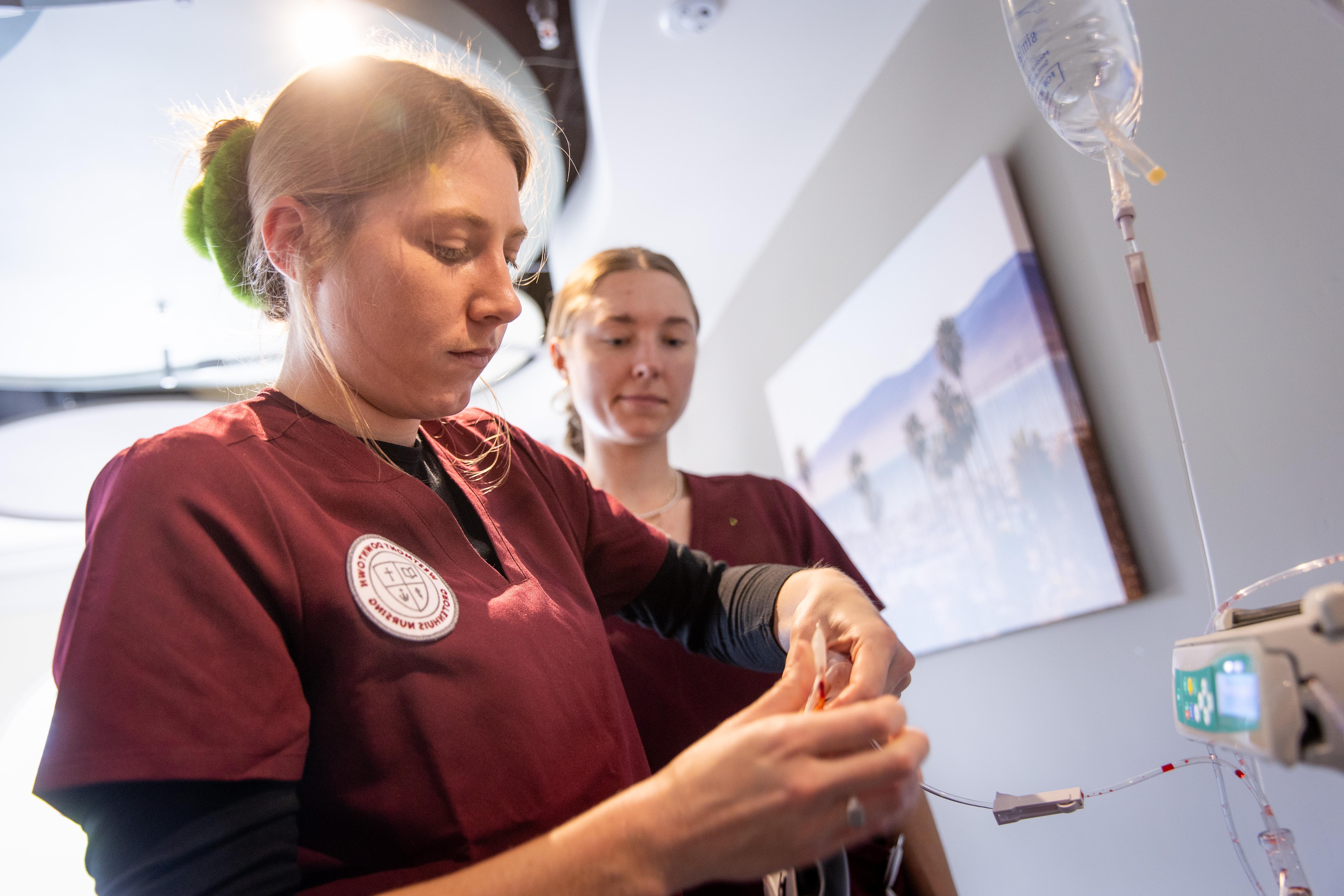 female westmont nursing student 